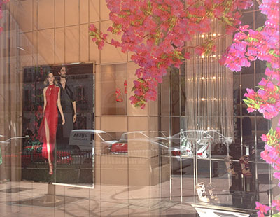 Aplicacion vinilos decorativos escaparate Jimmy Choo Madrid Aplicacion vinilos decorativos escaparate Jimmy Choo Madrid